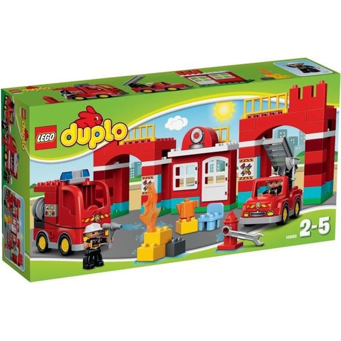 LEGO® DUPLO 10593 La Caserne des Pompiers - Cdiscount Jeux - Jouets