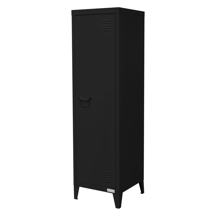 ML-Design Armoire-Vestiaire 38 x 38 x 137 5 cm Noir en Acier Armoire Haute de Rangement pour Chambre à Coucher Salon Bureau ML-Design Armoire-Vestiaire 38 x 38 x 137 5 cm Noir en Acier Armoire Haute de Rangement pour Chambre à Coucher Salon Bureau