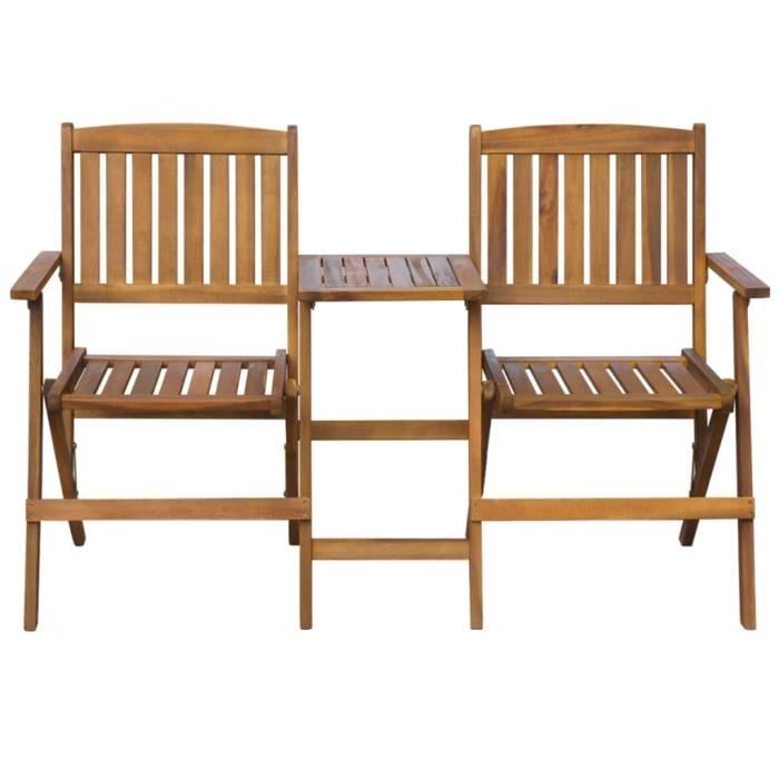 Arche De Jardin - RELAX4LIFE - Banc De Jardin 2 Places En Bois - 2 Treillis Pour Plantes - 3