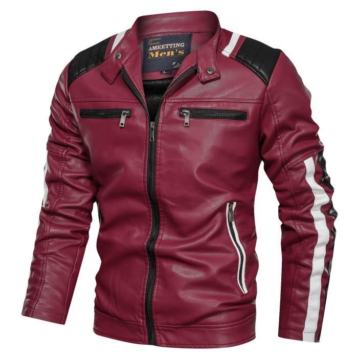 Veste cuir homme hiver new arrivals