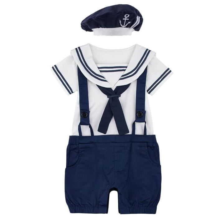 Mintgreen Vetements Garcon Bebe Carnaval Style Marin Manche Courte Blanc Bleu Marine 2pcs Blanc Cdiscount Pret A Porter