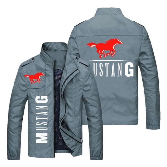 Blouson Homme MUSTANG Mode Casual Imprimé Misaison Coupe normale Veste