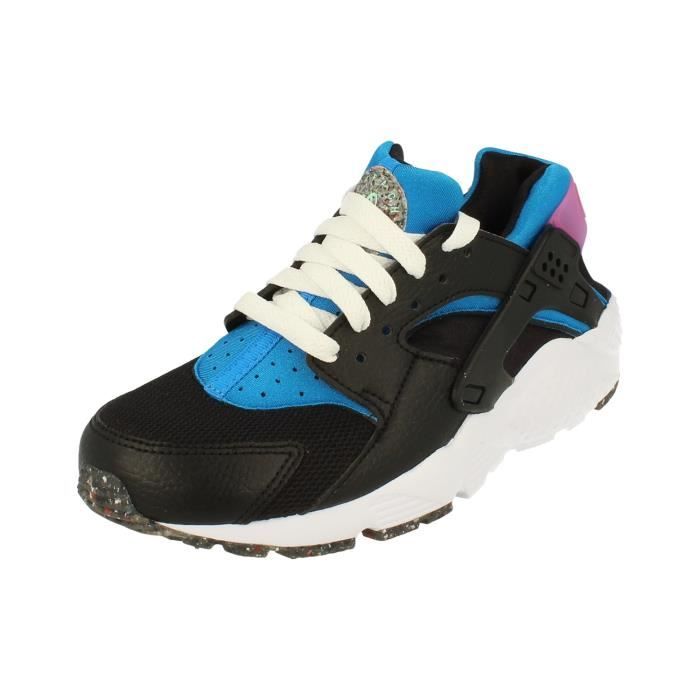 chaussures de running nike huarache run gs e pour enfant - noir