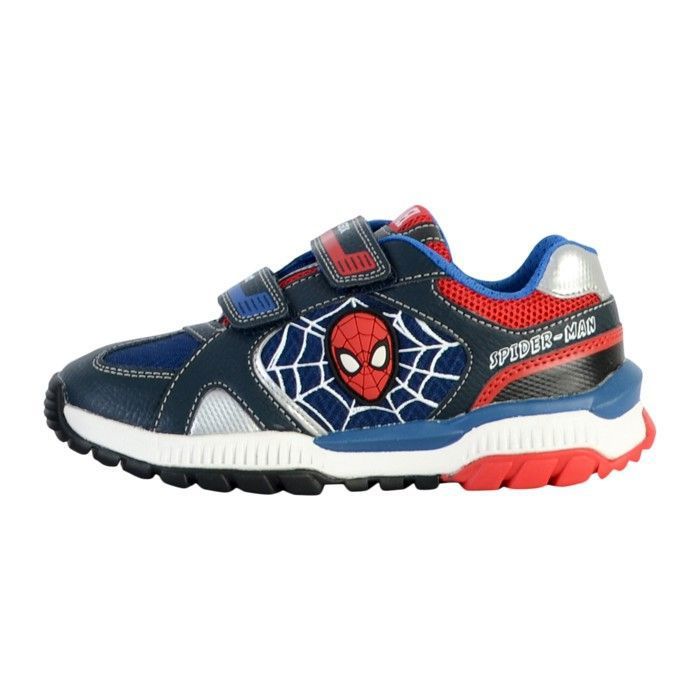 Geox Basket Enfant - GEOX - Tuono - Bleu/Rouge - Fermeture à Scratch - Confort Exceptionnel