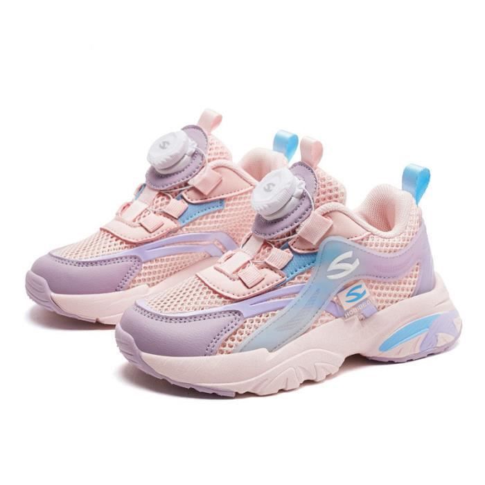 Baskets Course Enfant Garçon Fille - Chaussures Sport Léger Respirant Intérieur Extérieur