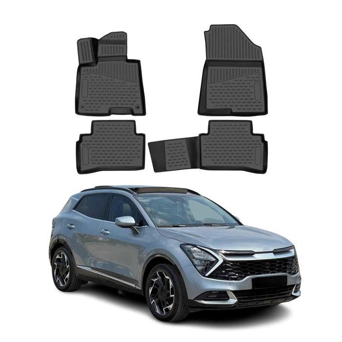 Tapis de Sol pour Kia Sportage 20222024 Caoutchouc TPE Noir Cdiscount Auto