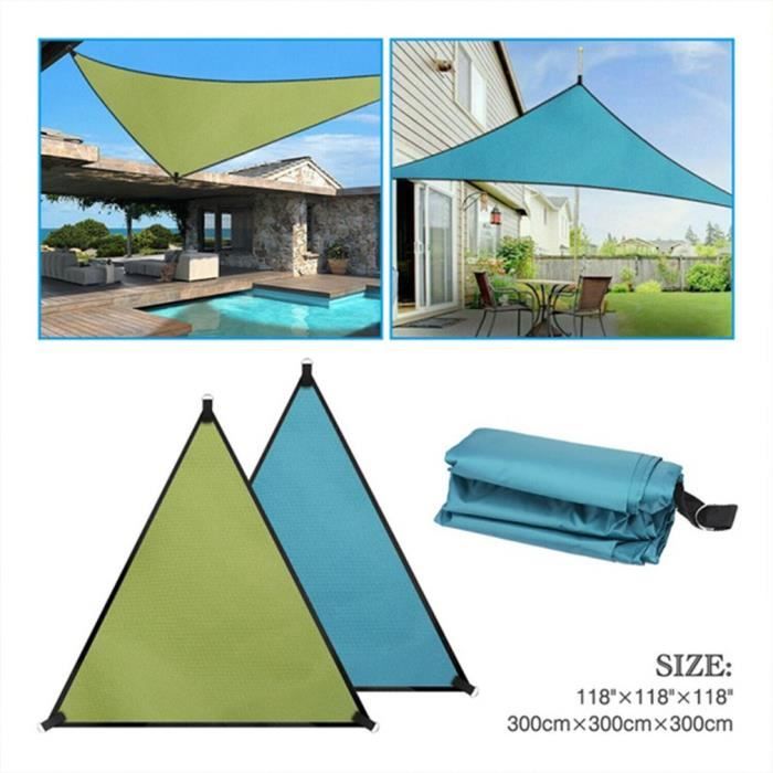 Voile D'Abat-Soleil Extérieur Rectangle - PEHD - Protection UV Jardin Piscine (Blanc)
