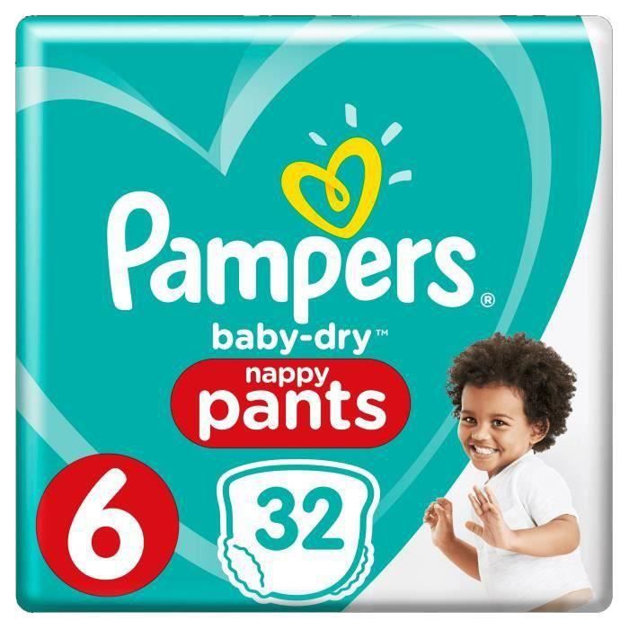 Pampers Baby Dry Pants Taille 6 15 Kg 32 Couches Culottes Achat Vente Couche 4015400841593 Soldes Sur Cdiscount Des Le 20 Janvier Cdiscount
