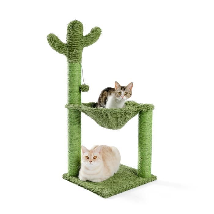 Comparer les prix de Arbre à Chat Cactus Arbre a Chat avec Hamac Suspendu Large 93.5cm