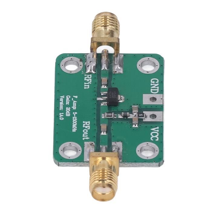 Qiilu Module d'amplificateur RF Module Amplificateur RF 5‑1500MHz Haut ...