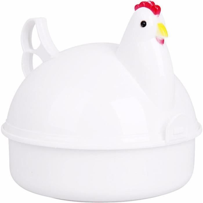 Cuit-Oeufs,Micro - Ondes Egg Cooker,Cuiseur À Oeufs En Forme De Poule,4