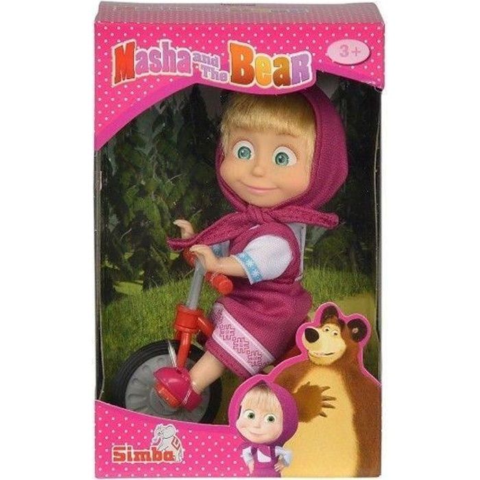 Poupee Masha avec Tricycle Originale SIMBA Masha et Michka Pour Enfant de 3 ans et plus Cdiscount Jeux Jouets