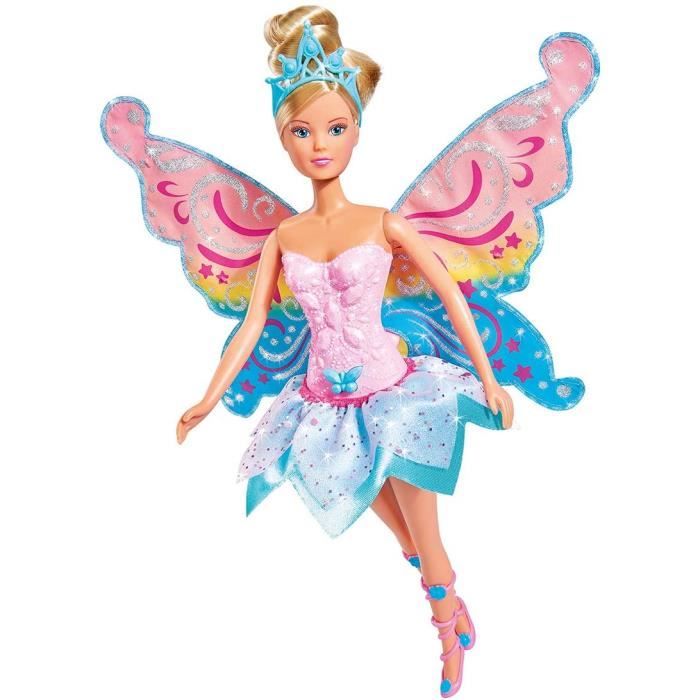 Poupée - Simba - Steffi Love Fée Scintillante - Ailes scintillantes repliables - Robe transformable - 29 cm Poupée - Simba - Steffi Love Fée Scintillante - Ailes scintillantes repliables - Robe transformable - 29 cm