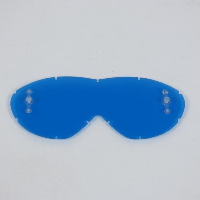 Écran double ventilé bleu pour masque lunette cross Smith Sonic
