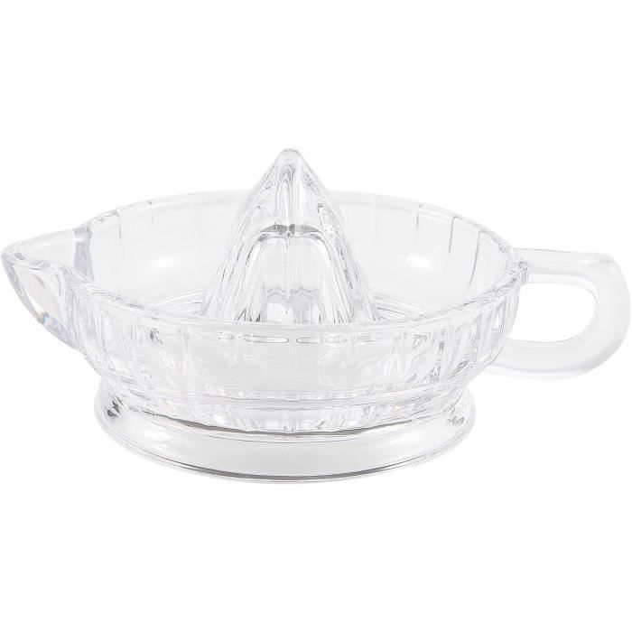 Presse-agrumes Manuel Heyumybit - Pour Citrons, Oranges - Avec Filtre Intégré Et Bec Verseur - Design Compact Jaune