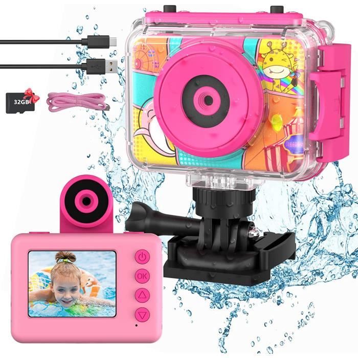 Appareil Photo Instantané Numérique Pour Enfants - 1080P, écran 2.4", Impression Thermique, 32 Go, 3 Rouleaux Papier - Cadeau Anniversaire 3-12 Ans