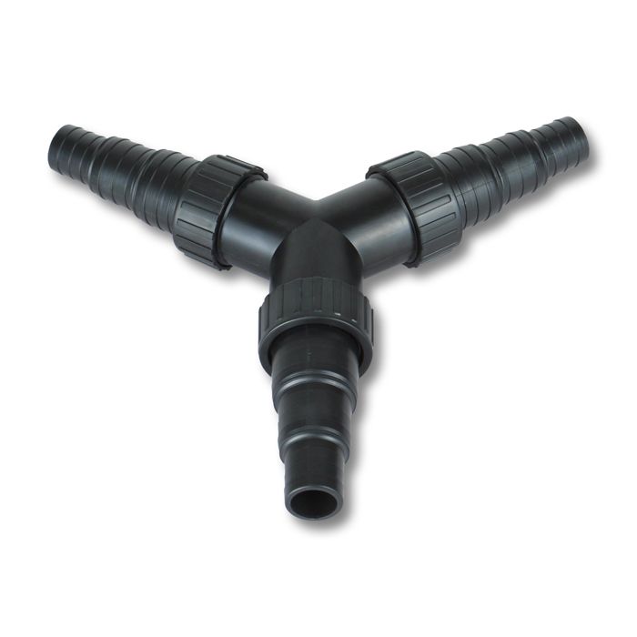 Raccord En T Barbelé Pour Tuyau Ondulé 38 Mm - Pour Bassin, Irrigation, étang