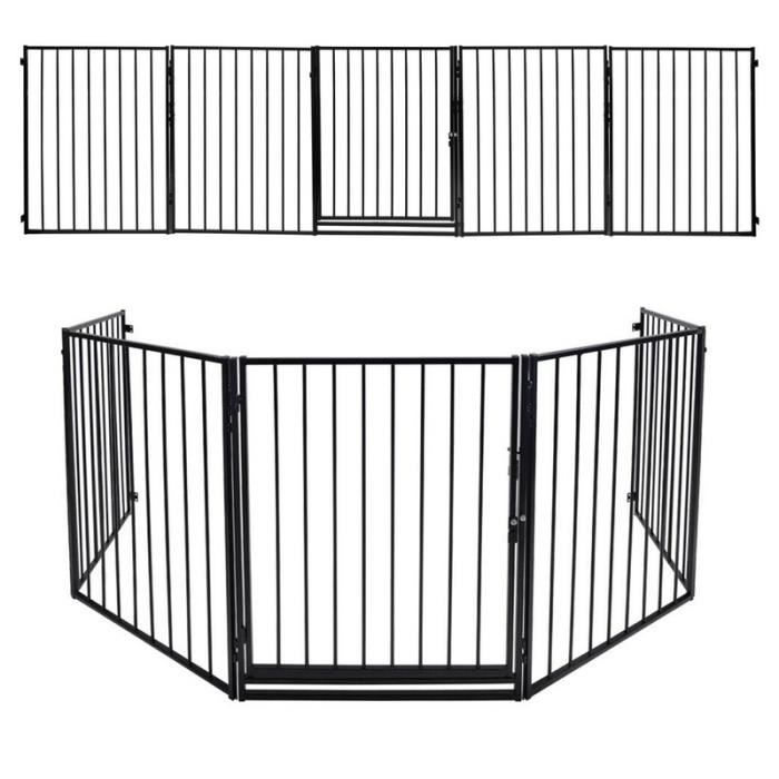 Barrière de sécurité enfant bébé, animaux 3 mètres 5 panneaux 305x76cm