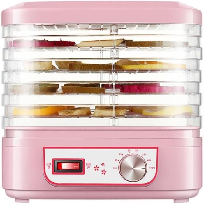 Déshydrateur Alimentaire Livoo - 5 Plateaux, 35 à 70°C Réglables | Pour Fruits, Légumes & Viandes