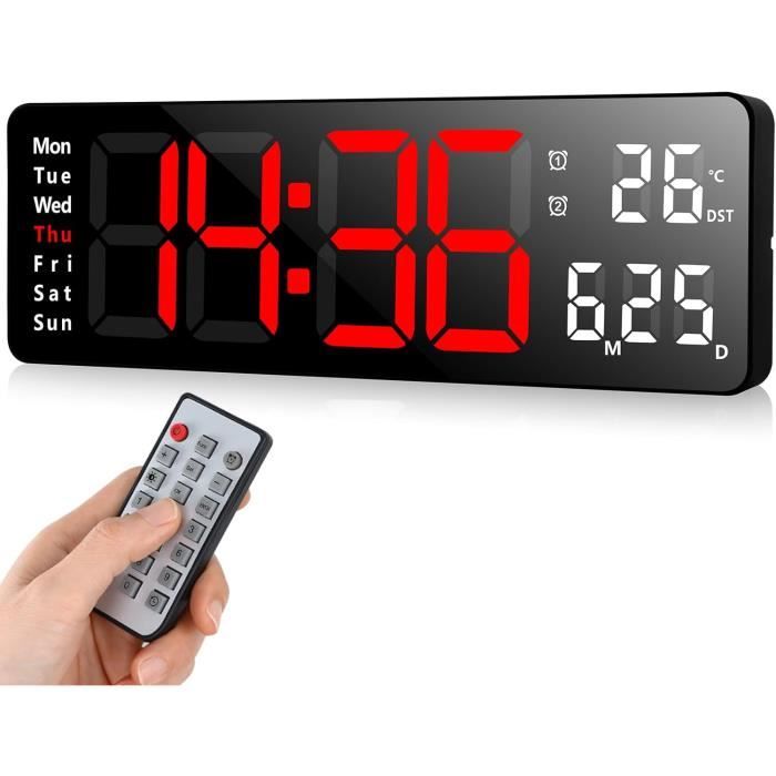 Minuterie De Compétition LED 6 Chiffres - 8 Pouces, Compte à Rebours/chronomètre, Télécommande - Pour Salle De Sport, Jeux, Entraînement