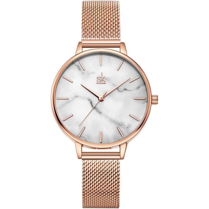 Montre Femme Bracelet Élastique:Montre Homme Acier Inoxydable