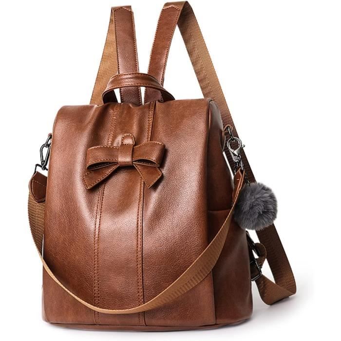 Sac à Dos Cuir Véritable NICOLE & DORIS Sac à Dos Femme à La Mode