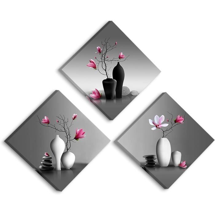 1pc affiche toile art moderne peinture fleurs plantes rétro