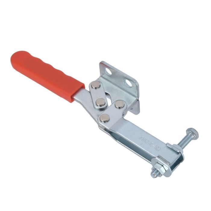 Lot 5 Pinces Bascule GH-201A - Outils Serrage Rapide Antidérapantes 27kg - Type Horizontal