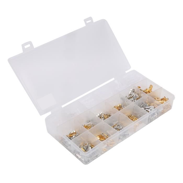 Kit De 813 Connecteurs Électriques - 21 Types De Bornes 1.0 à 3.5 Mm - Pour Auto Moto Bateau - Sertissage Facile