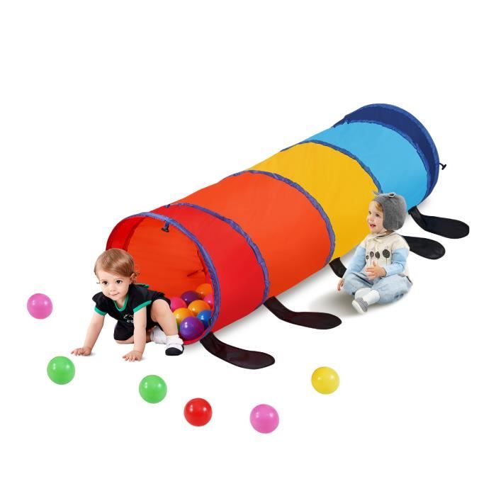 Meilleurs prix pour Tunnel d'escalade - VEVOR - 1540x1385x460mm Tunnel de jeu chenille enfants tout-petits animaux de compagnie avec étui