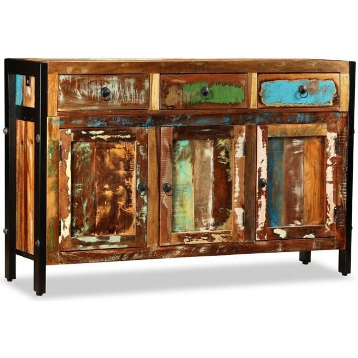 vidaXL Buffet Bois de récupération massif 120 x 35 x 76 cm