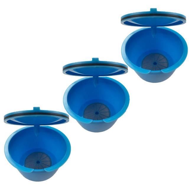 FILTRE A CAFE,LIGHT BLUE3 piècespaquet utiliser 150 fois Dolce Gusto tasse à café Capsule en