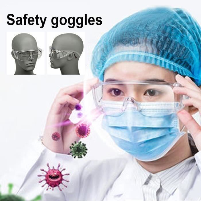 Lot De 12 Lunettes De Sécurité Transparentes à Branches Réglables - Protection Laboratoire Et Bricolage