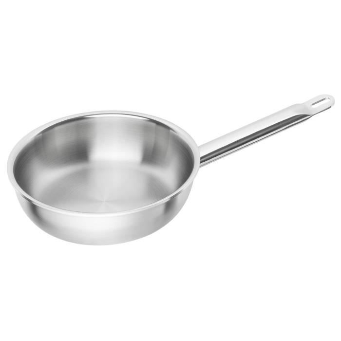 Poêle - ZWILLING - Pro - 24 cm - Acier Inoxydable - Compatible Tous Feux dont Induction