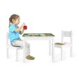 Table et 2 chaises enfant motif ANIMAUX Chambre enfant Meuble-1