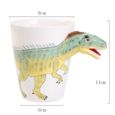 14 oz tasse à café en céramique avec dinosaure de dessin animé créatif stéréo 3D pour anniversaires noël tasses cadeau drôle-1