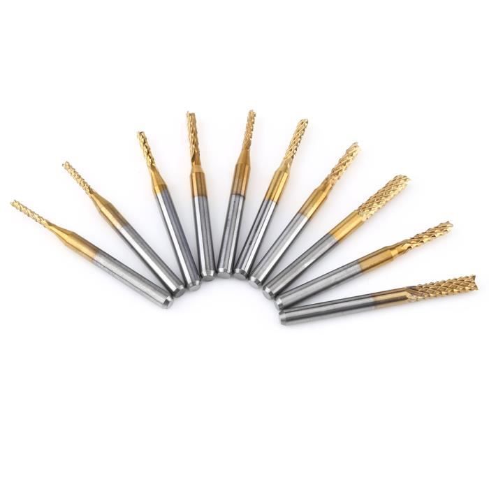 Fraise CNC Carbure Tungstène 4mm - 4 Cannelures, Longue Tige 100mm Pour Usinage Métaux