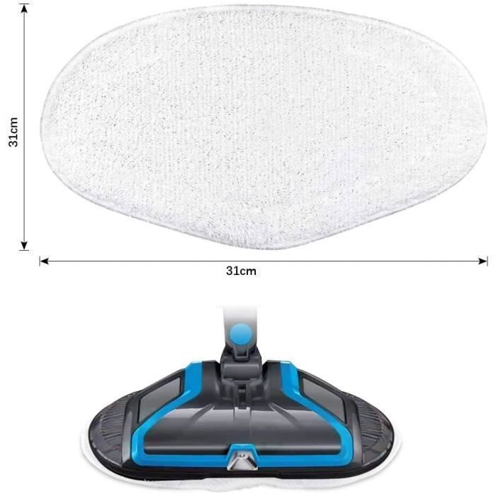 Lot de 6 Lingettes Remplacement pour Polti Vaporetto Brosse Vaporforce