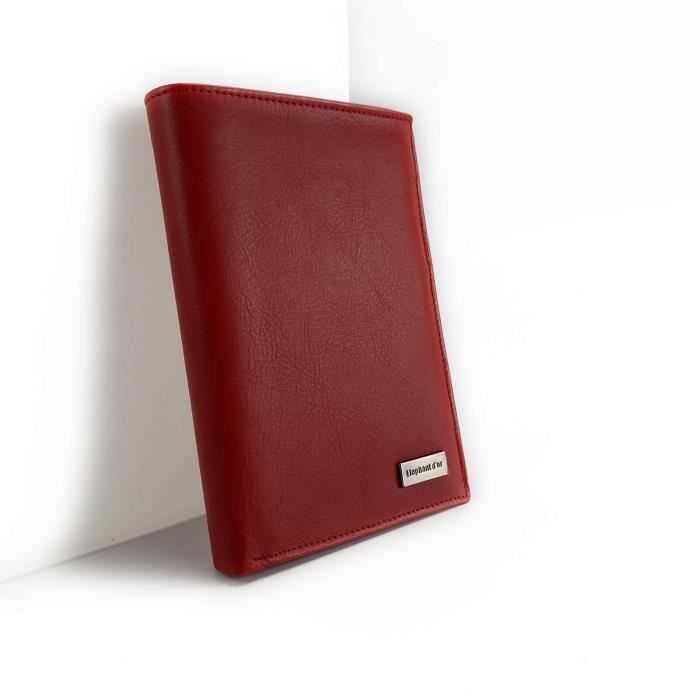 Portefeuille De Type Enveloppe En Cuir Jaune Sur Fond Blanc. | Atelier Manufactoum - Artisan