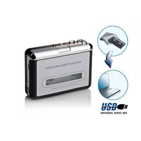 LECTEUR CONVERTISSEUR K7 CASSETTE AUDIO MP3 USB