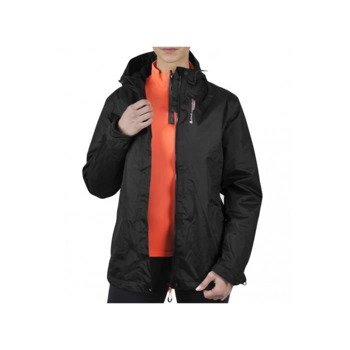 Veste imperm able double polaire femme Peak Mountain Ajik noir M