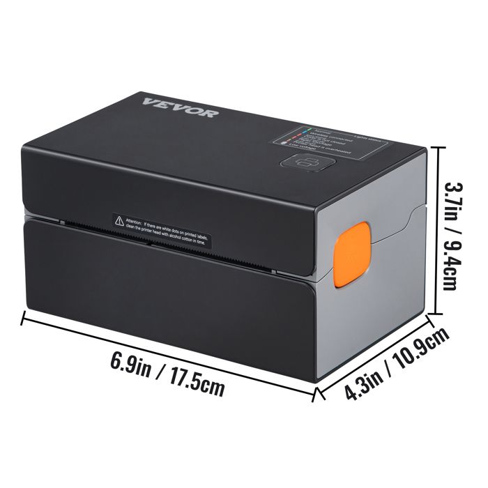 Imprimante d'étiquettes Thermique - VEVOR - 4x6 Code Barre USB