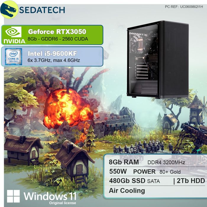 PC Gaming, Intel i7, RX 570, 250Go SSD NVMe M.21