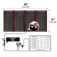 DOKIO 300W Kit Panneau solaire pliable portable monocristallin avec 2 ports USB Pour Plein air-2