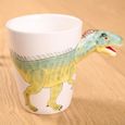 14 oz tasse à café en céramique avec dinosaure de dessin animé créatif stéréo 3D pour anniversaires noël tasses cadeau drôle-2