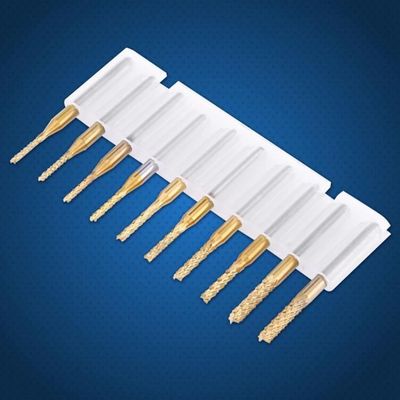 Lot De 10 Fraises En Bout De Carbure – Revêtement Titane – Pour Gravure Ou Fraisage – Marque SODIAL