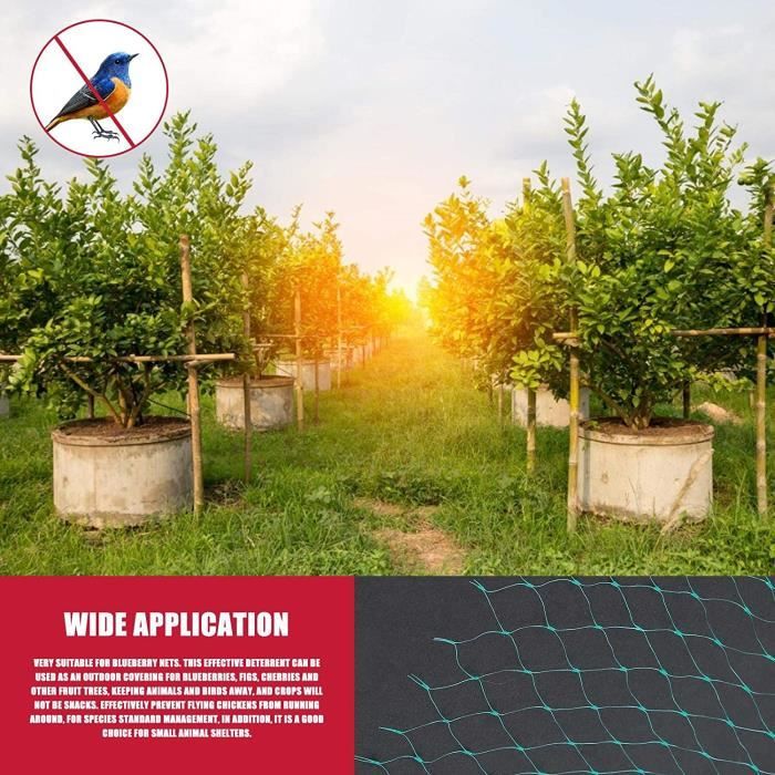Filet Jardin Anti Oiseaux 4x12M,Filet De Protection Filets Pour Jardin