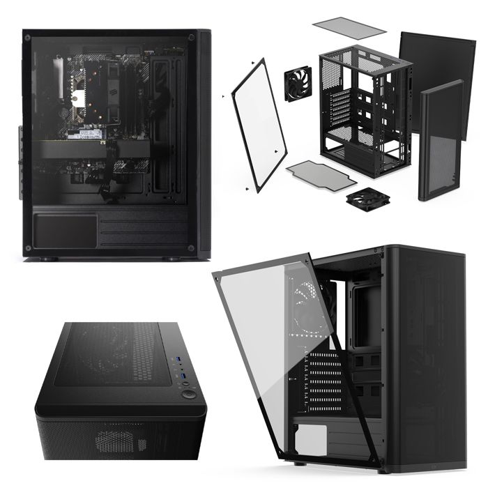 PC Gaming, Intel i7, RX 570, 250Go SSD NVMe M.22