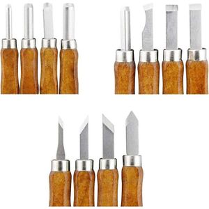 Housolution Kit de Sculpture sur Bois avec Sac de Transport, 29 Pièces Incluant Couteaux, Ciseaux à Bois, Blocs de Tilleul et Gants, Outils de