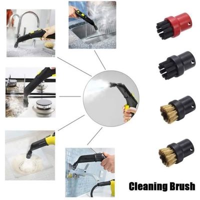 8 Brosses Nettoyage Vapeur Anseom - Nylon Et Laiton - Compatibles Karcher SC1 à SC5 - Pour Joints Et Recoins
